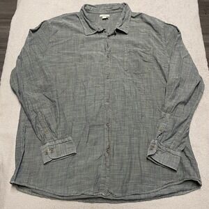 Carbon 2 Cobalt Shirt Mens XXLT Tall Blue Gray‎ Button Up Casual Minimalist